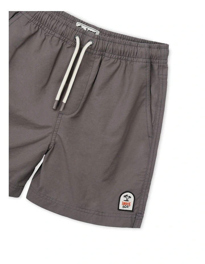All Day Swim Trunk Shark (3-7 Years) in Grey image 2