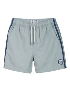 The All Day Stripe Swim Trunk (3-7 Years) in Meadow