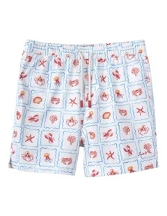 The Positano Swim Trunk (3-7 Years) in White