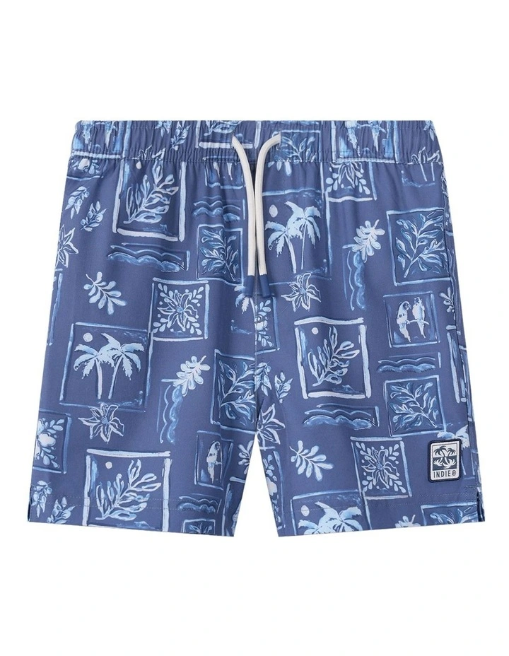 The Riviera Swim Trunk (8-16 Years) in Blue image 1
