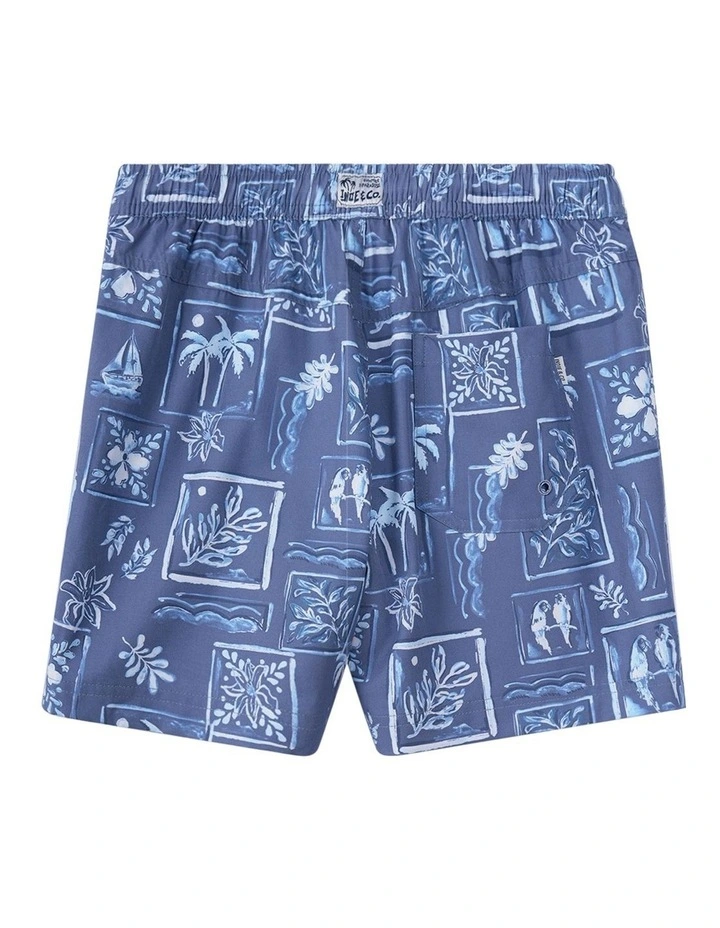 The Riviera Swim Trunk (8-16 Years) in Blue image 3