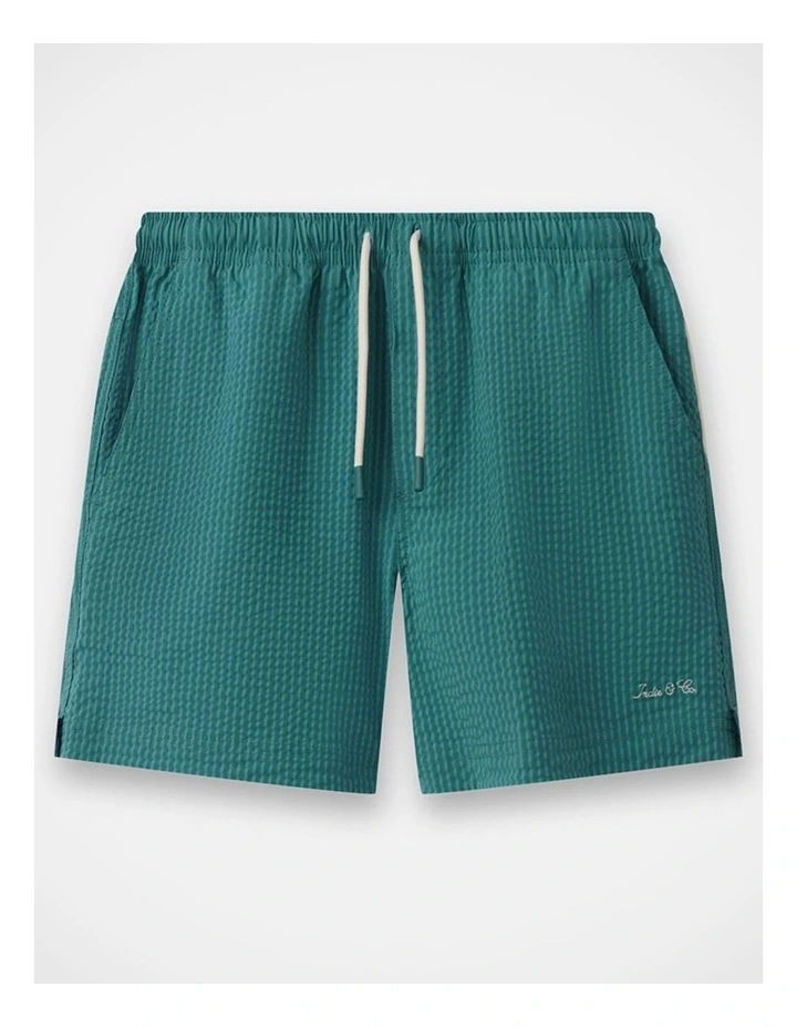 The La Paz Swim Trunk - Emerald Combo (8-16 yrs) image 1