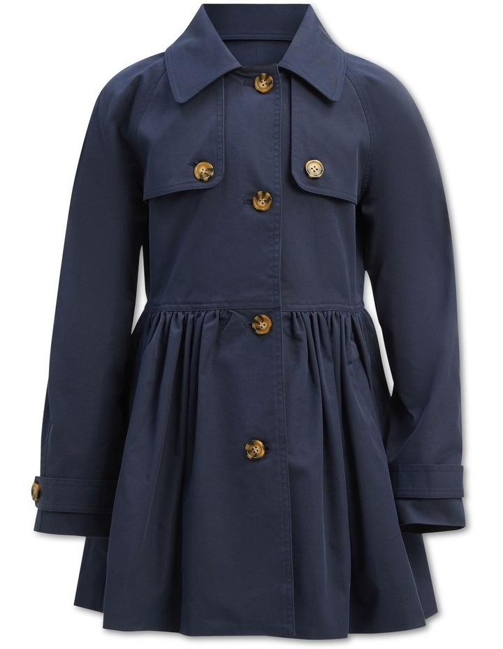 Mia Classic Trench Coat in Navy