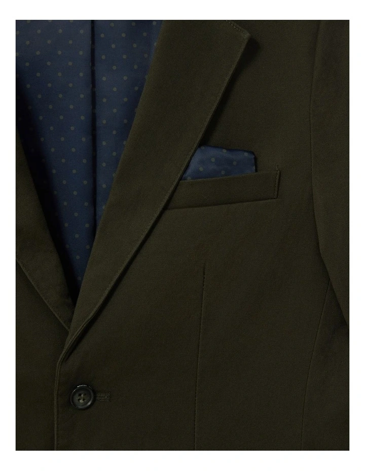 Youth Fit Peach Twill Jacket in Green image 2