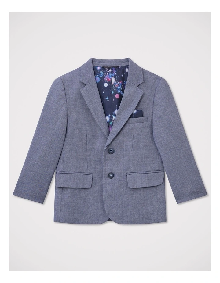 Boys Sharkskin Move Performance Jacket in Navy image 1