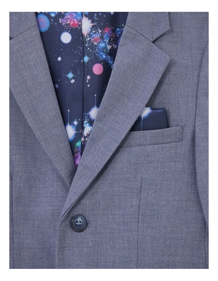 Boys Sharkskin Move Performance Jacket in Navy image 2