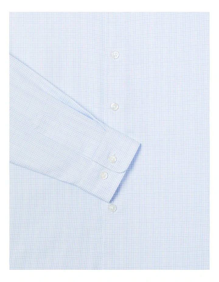 Mini Check Dress Shirt in Blue image 2