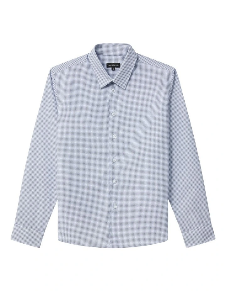 Junior Fit Chain Print Shirt in White image 1