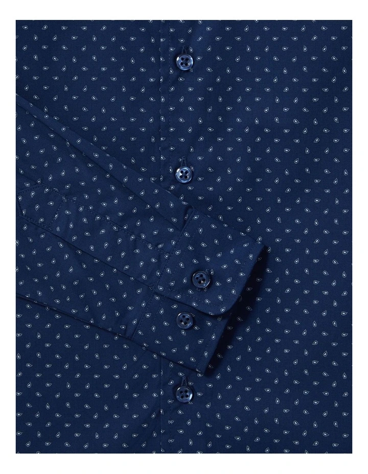Youth Fit Paisley Shirt in Navy image 2