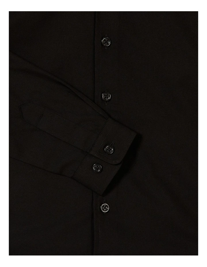Youth Fit Plain Bamboo Blend Shirt in Black image 2