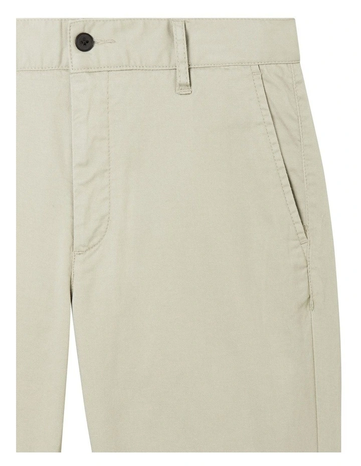 Twill Casual Pant in Stone image 2