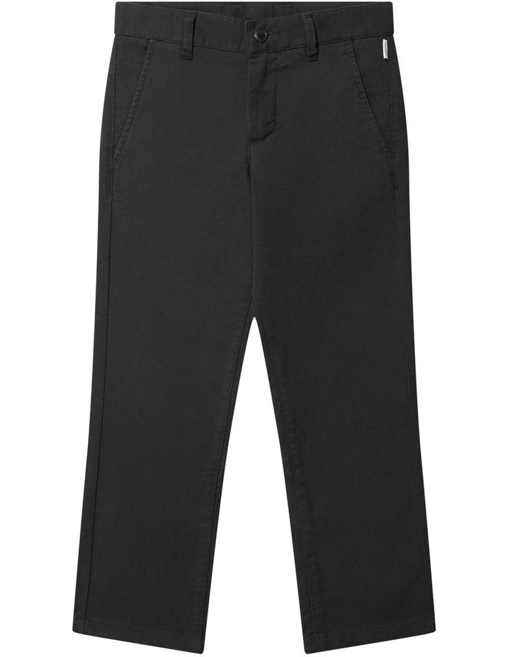 Youth Fit Brushed Oxford Pant In Navy image 1