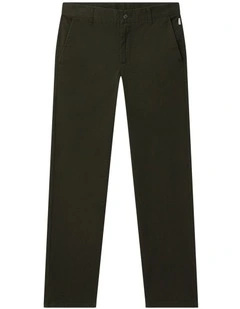 Youth Fit Peach Twill Pant in Green
