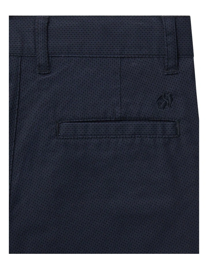 Junior Fit Printed Stretch Pant in Navy image 2