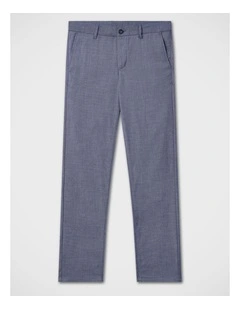 Boys Sharkskin Move Performance Pant in Navy