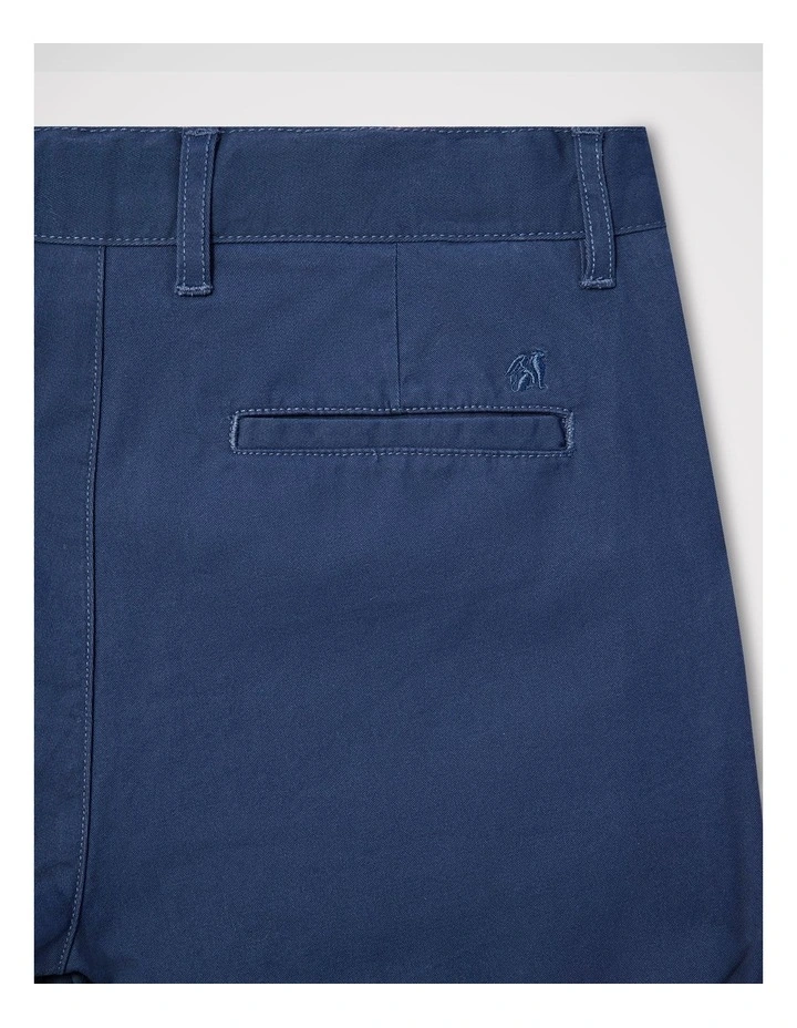 Boys Peach Twill Pant in Navy image 2