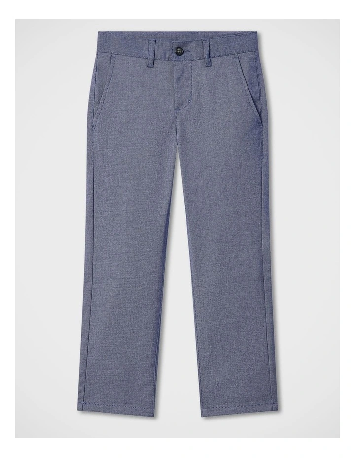 Boys Sharkskin Move Performance Pant in Navy image 1
