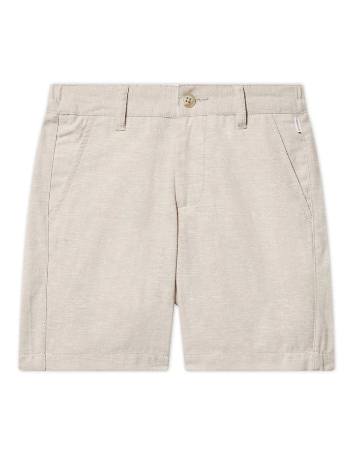 Easy Care Shorts in Tan image 1