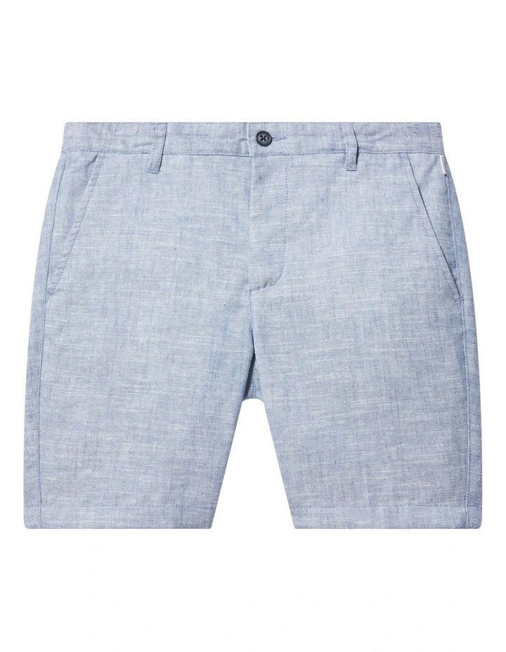 Youth Fit Easy Care Short in Blue image 1