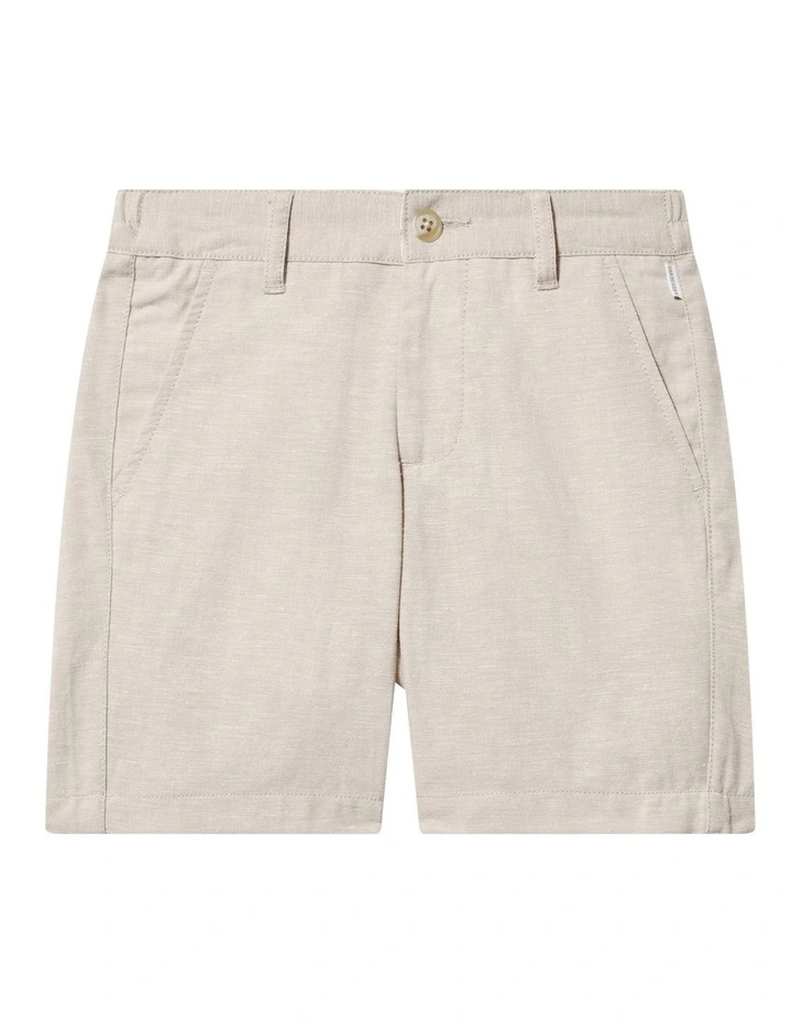 Easy Care Shorts in Tan image 1