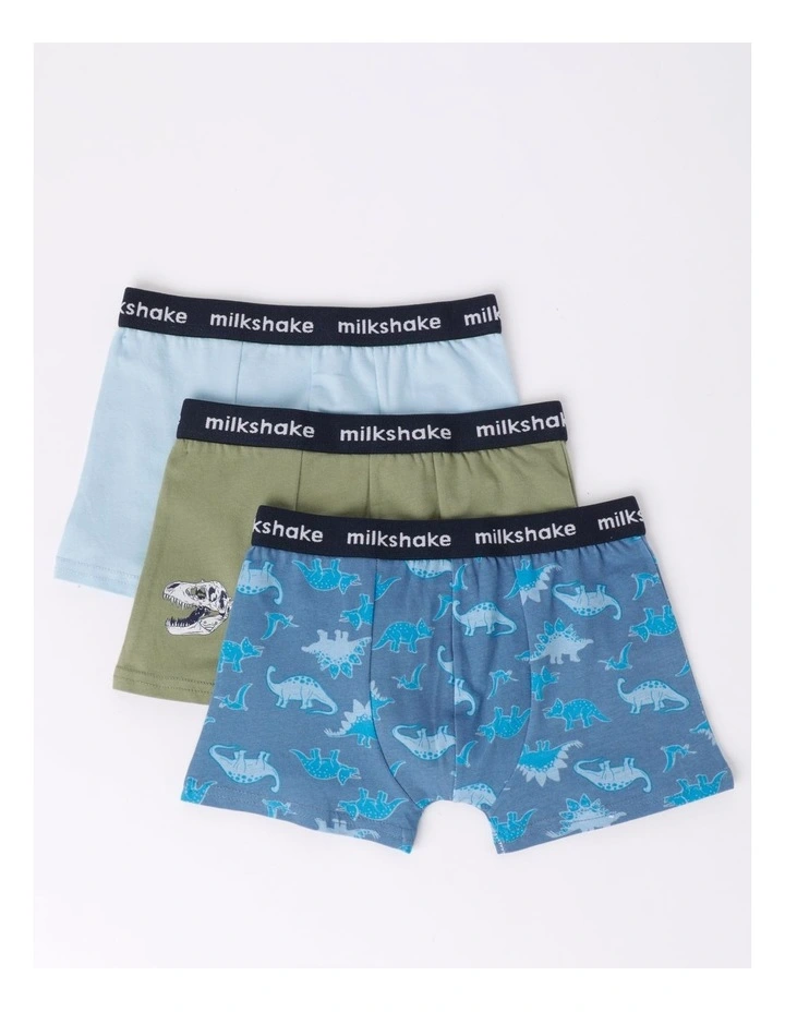 Dino Trunks 3 Pack in Multi image 1