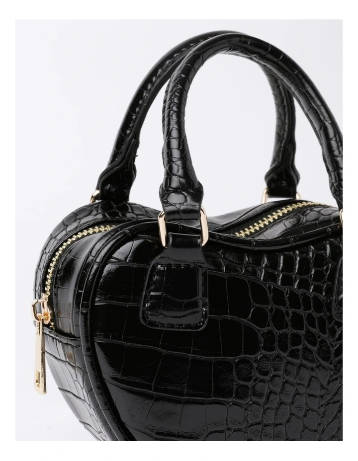 Heart Bag In Black image 3