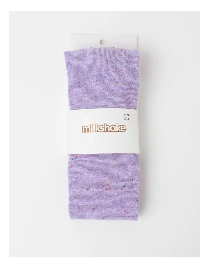 Novelty Tights in Lilac image 3