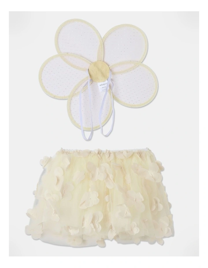 Daisy Wings & Tutu Set in Multi image 4