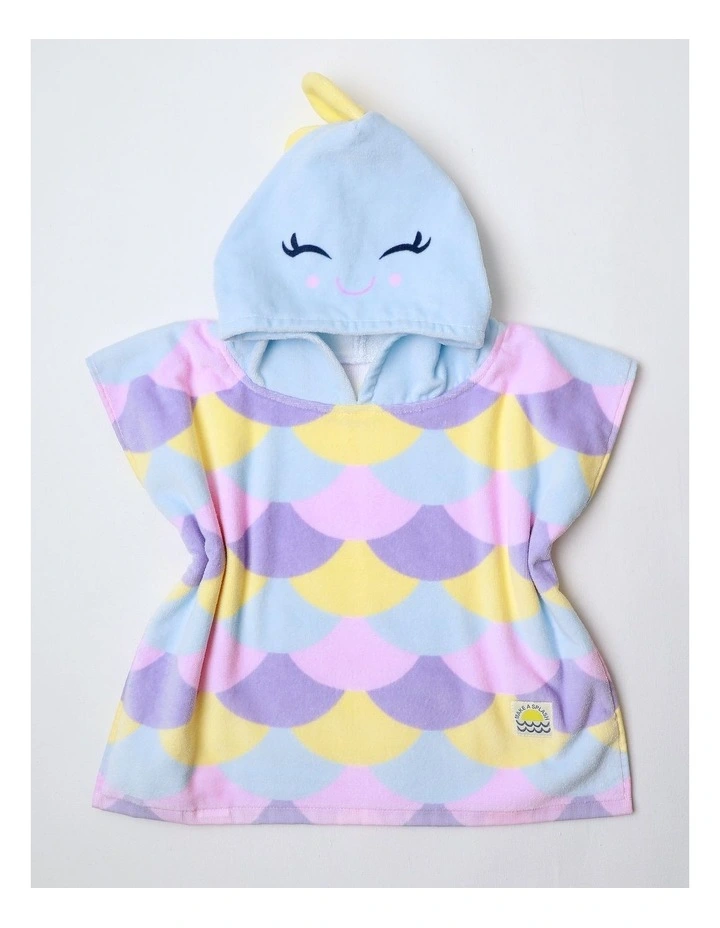 Sprout Hooded Novelty Fish Towel in Rainbow image 1