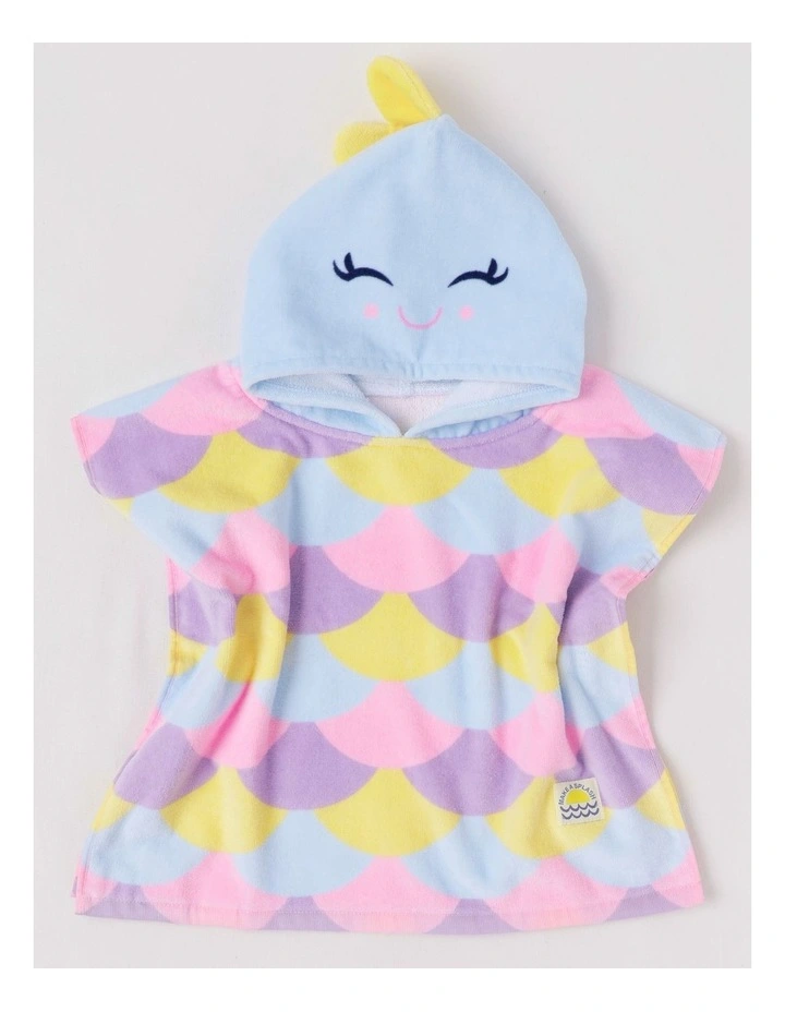 Sprout Hooded Novelty Fish Towel in Rainbow image 5