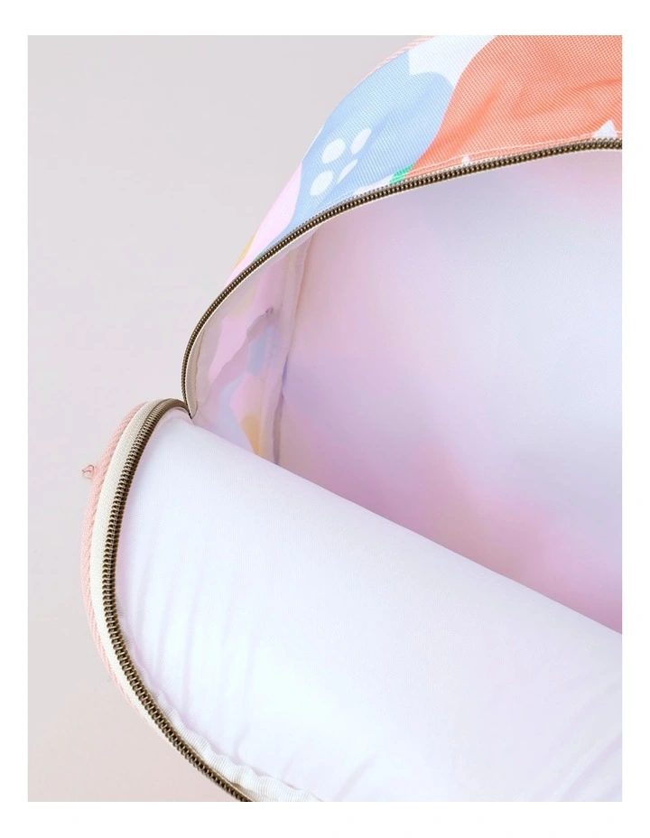 Kinder Backpack Sunflower Print in Pink image 4