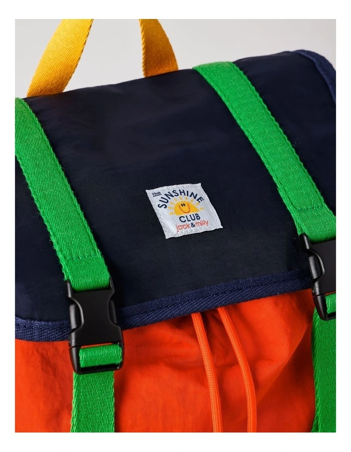 Colourblock Boys Backpack in Multi image 4