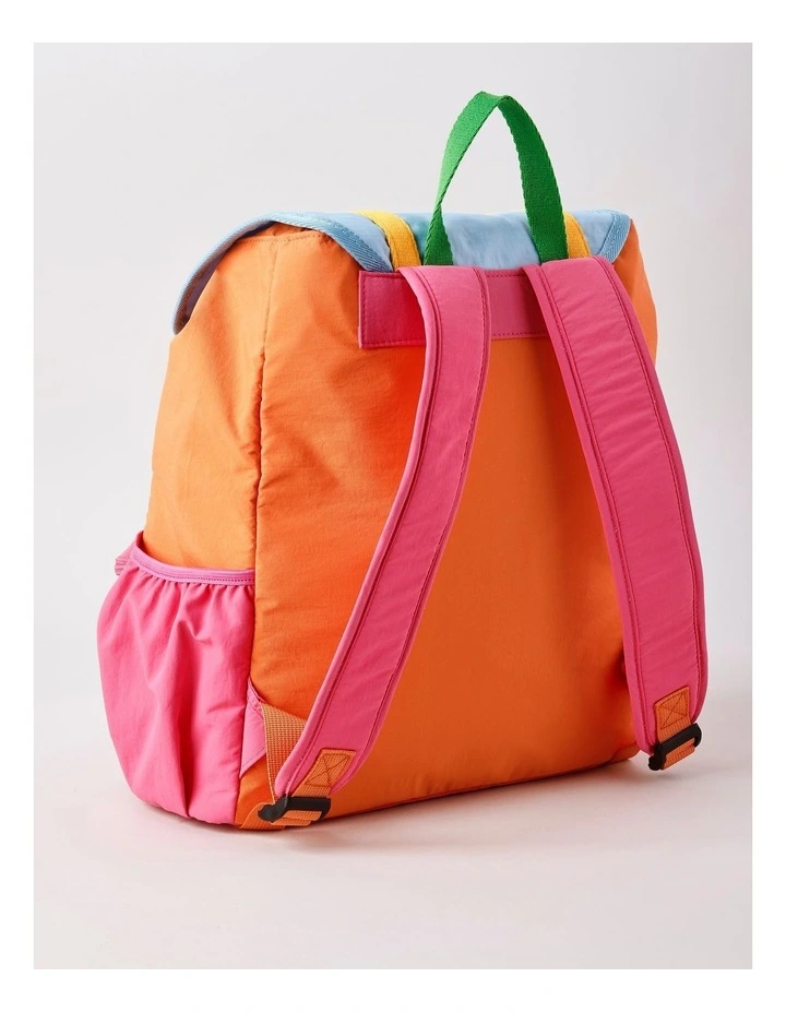 Colourblock Girls Backpack in Pink image 3