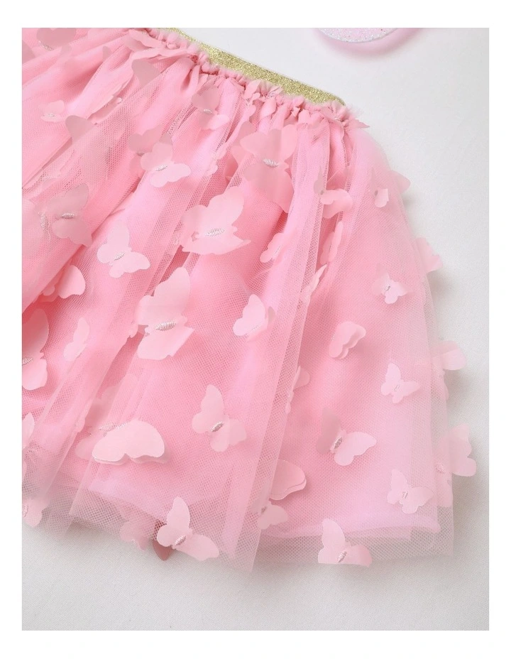 Rainbow Wings and Skirt Set in Pink image 4
