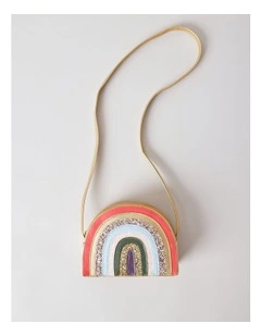 Girls Novelty Rainbow Bag in Pink
