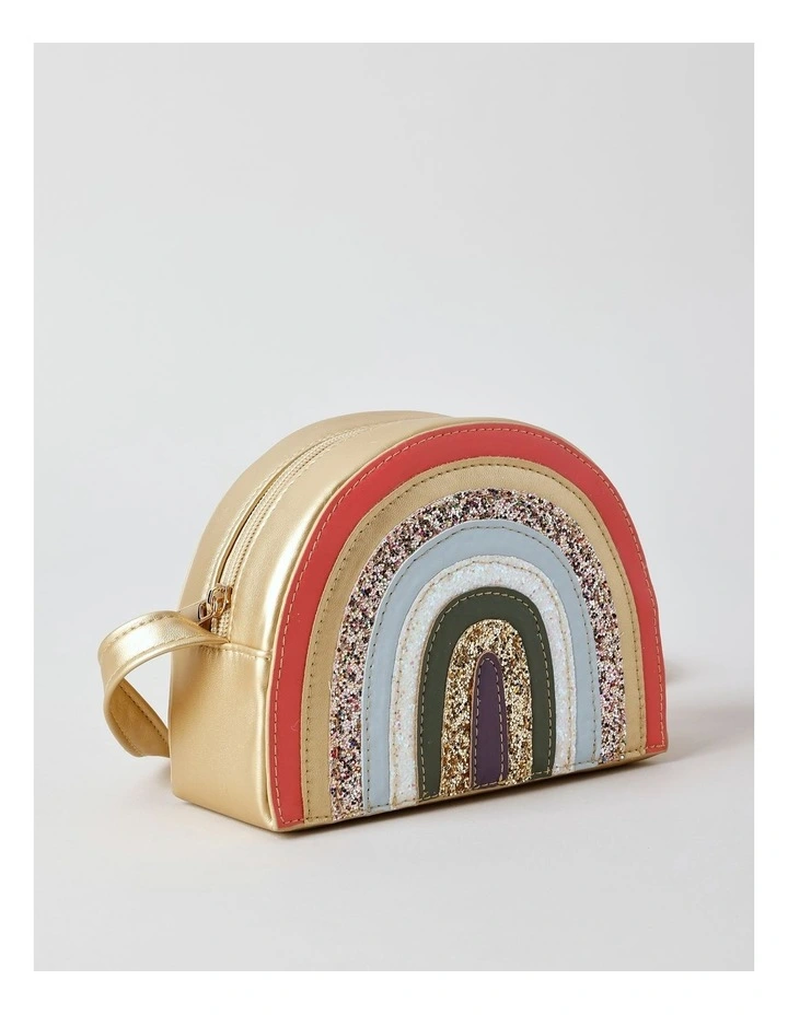 Girls Novelty Rainbow Bag in Pink image 2