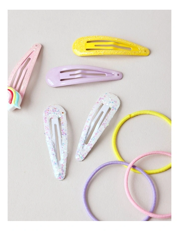 Multipack Unicorn Clips and Ties in Multi image 3
