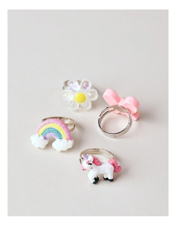 4 Pack of Rings in Multi image 2
