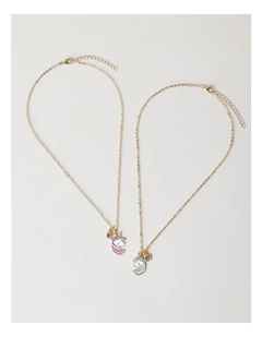 BFF Unicorn Necklace in Gold