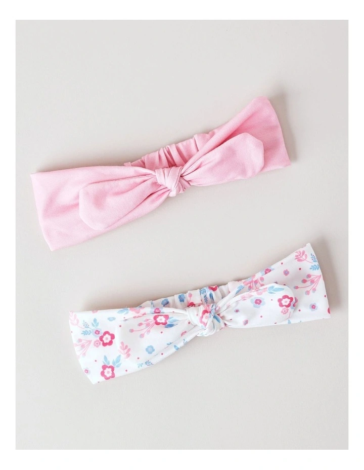 Soft Printed Bow Headband in Multi image 1