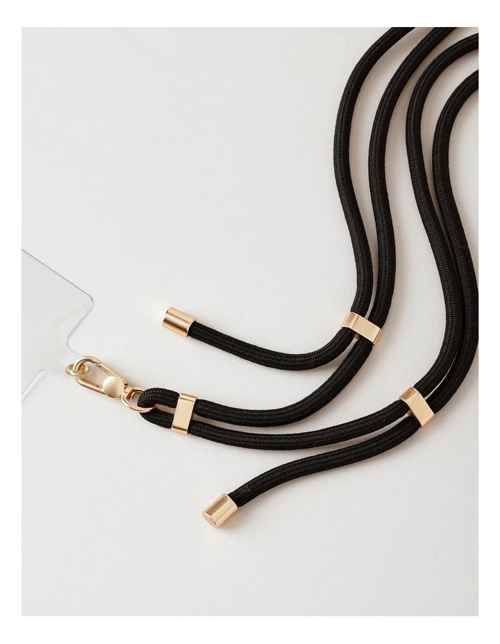 Adjustable Phone Strap in Black image 2