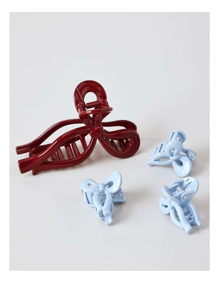 Novelty Bow Clips in Multi image 2