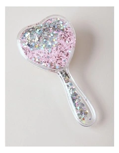 Girls Novelty Heart Hairbrush in Pink