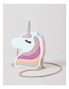 Girls Novelty Unicorn Bag in White