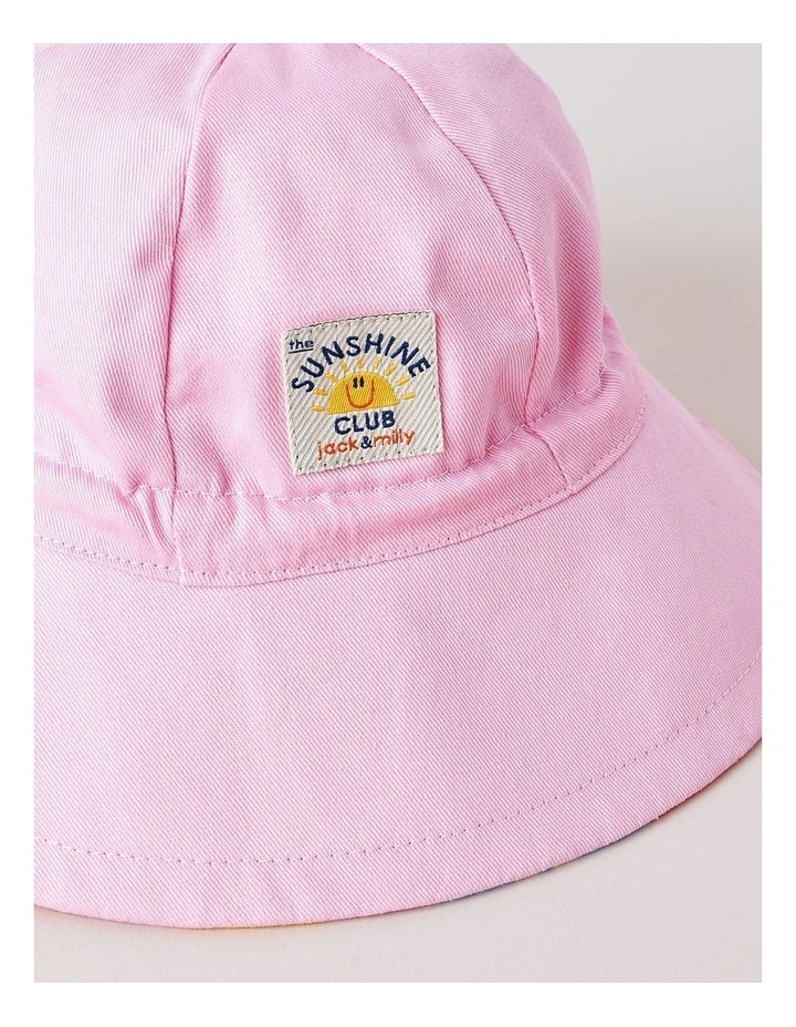 Girl Sun Hat in Pink image 4