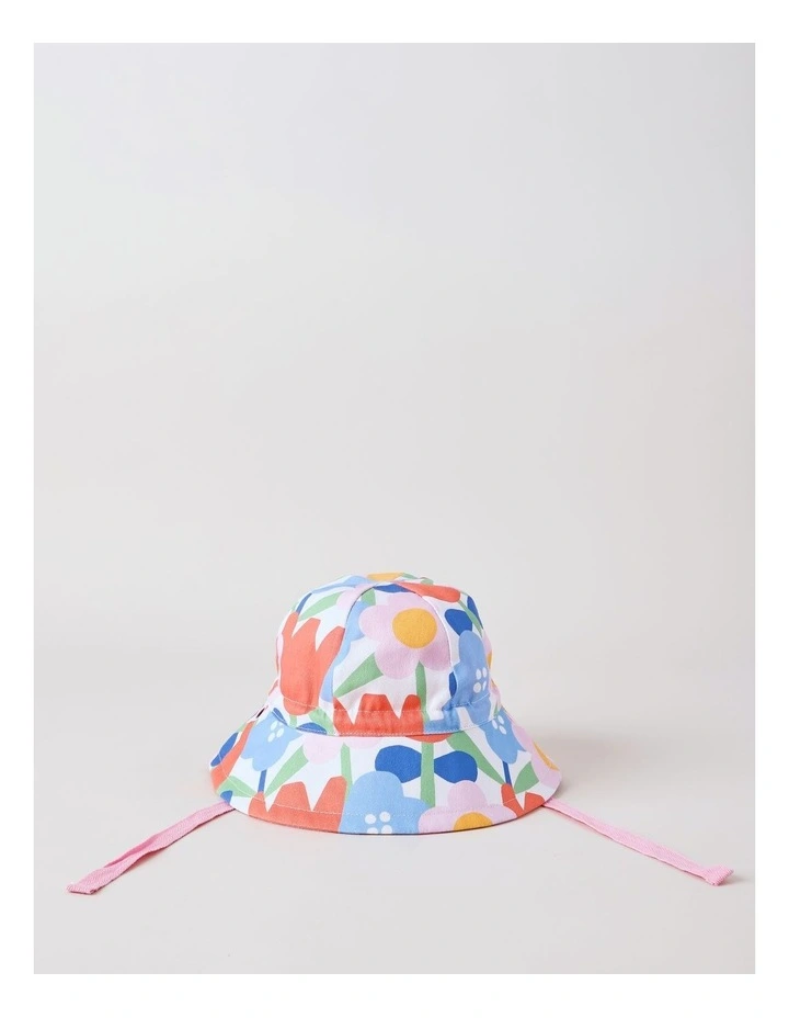Girl Sun Hat in Pink image 5