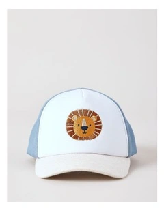 Jersey Colourblock Cap with Lion Motif