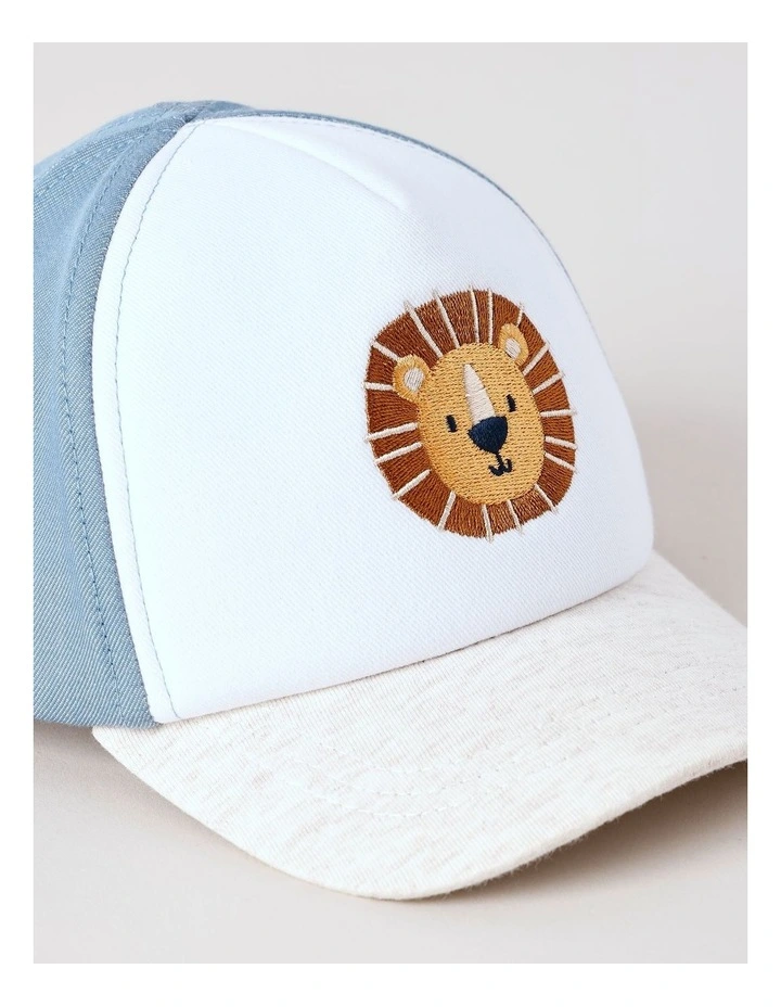 Jersey Colourblock Cap with Lion Motif image 2