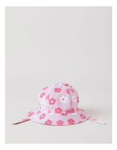 Widebrim Floral Sunhat in Pink