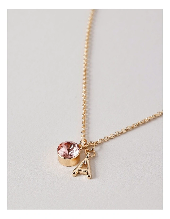 Girls Initial Jewellery in Gold image 3